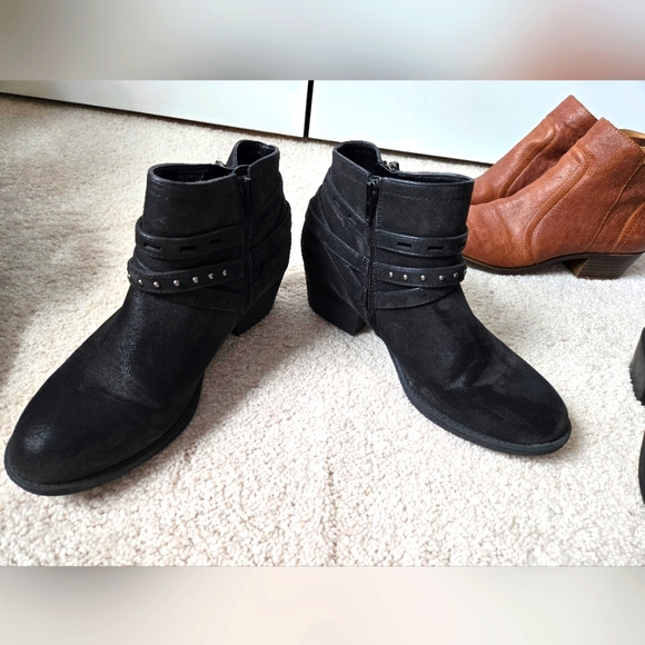 Black Ankle Booties (Western) size 8.5 - Picture 4 of 8